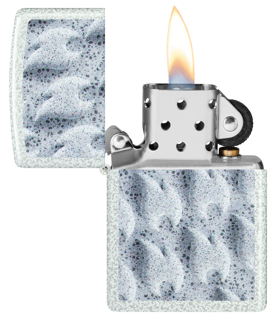 design mit gefrorenen flammen