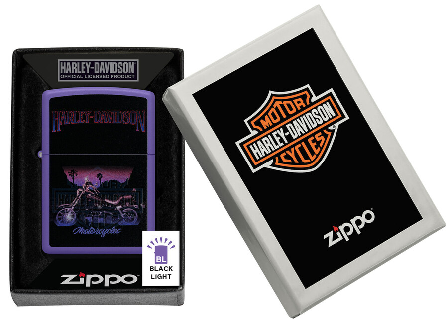 harley-davidson black light motorraddesign