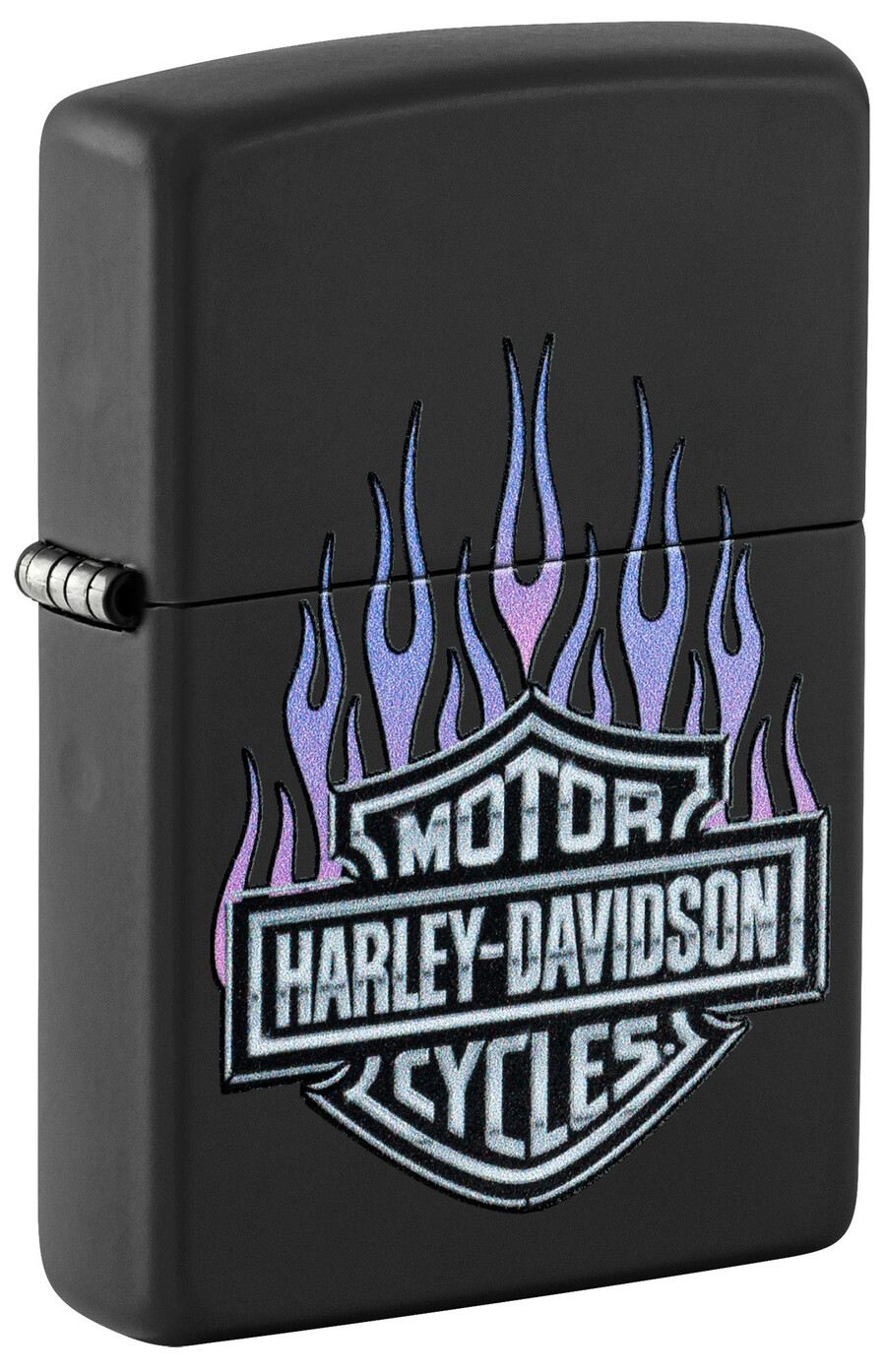 harley-davidson design mit lila flammen