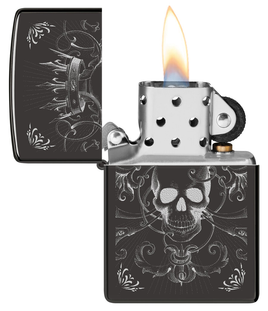 königliches totenkopf-design