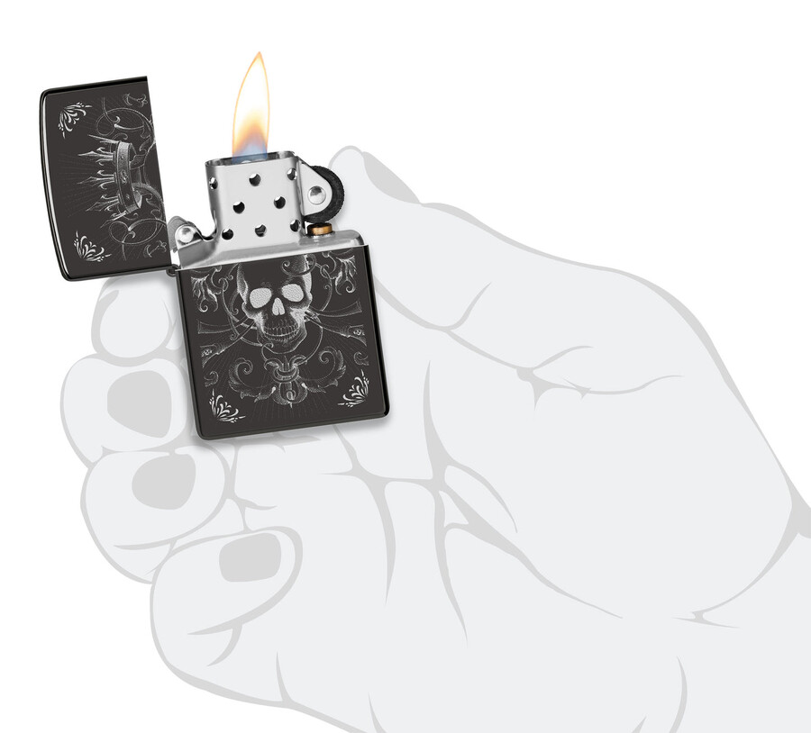 königliches totenkopf-design