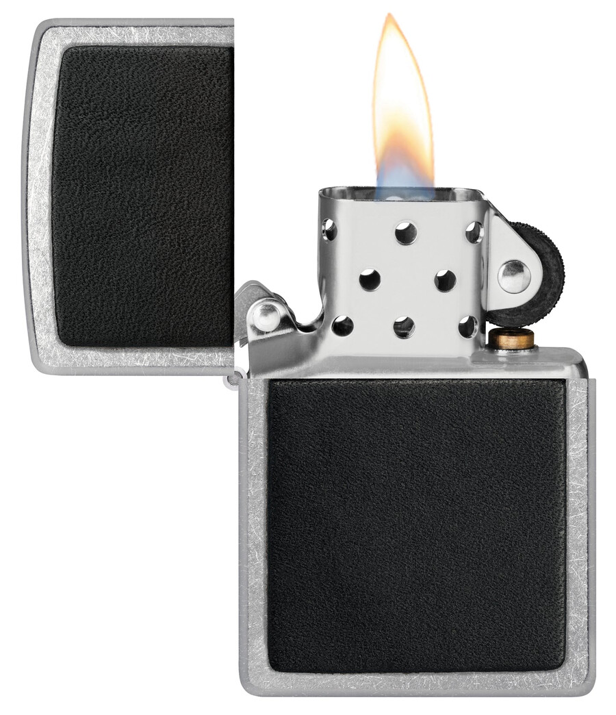 emblem aus schwarzem leder