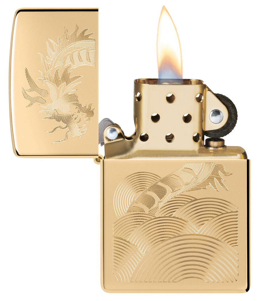 goldenes drachendesign