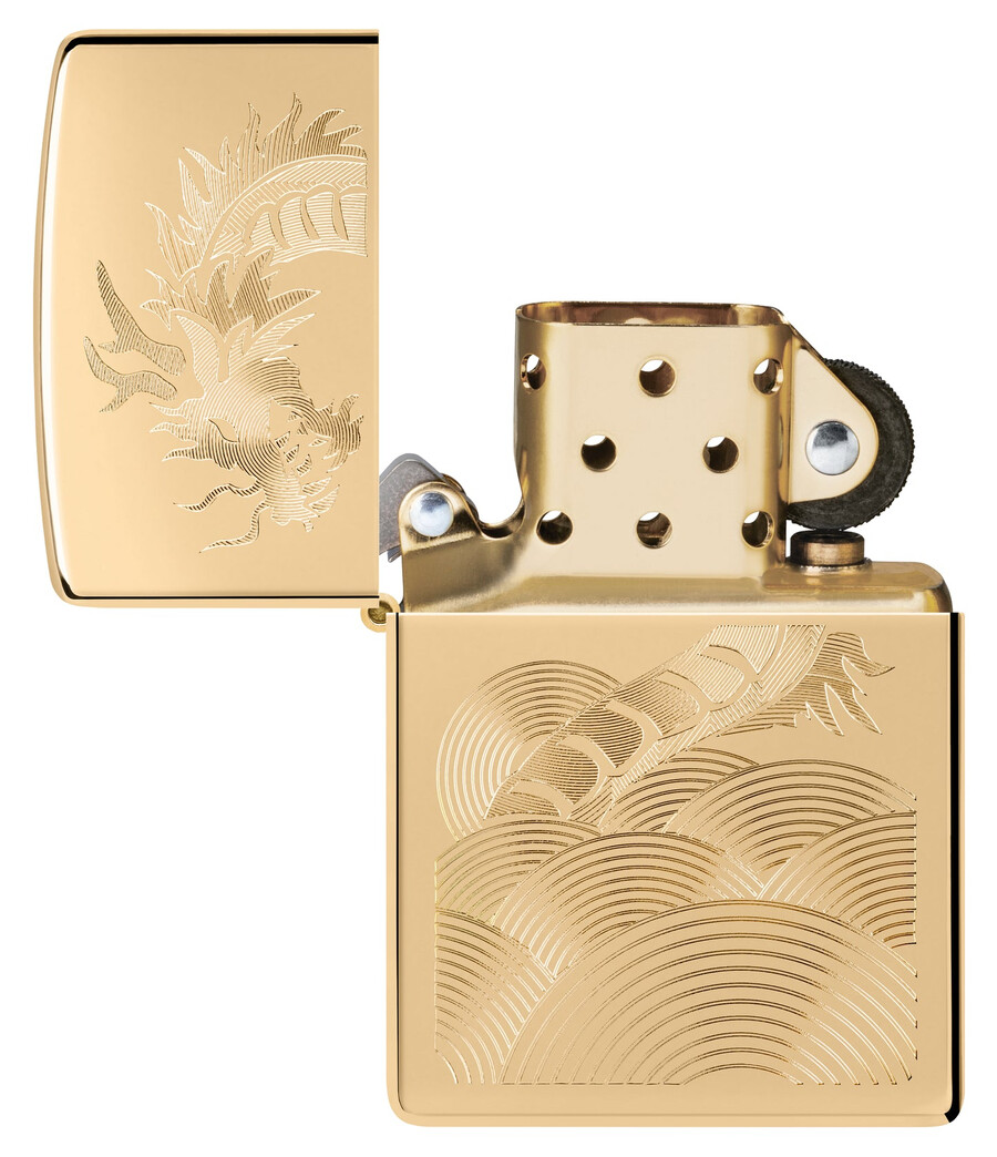 goldenes drachendesign