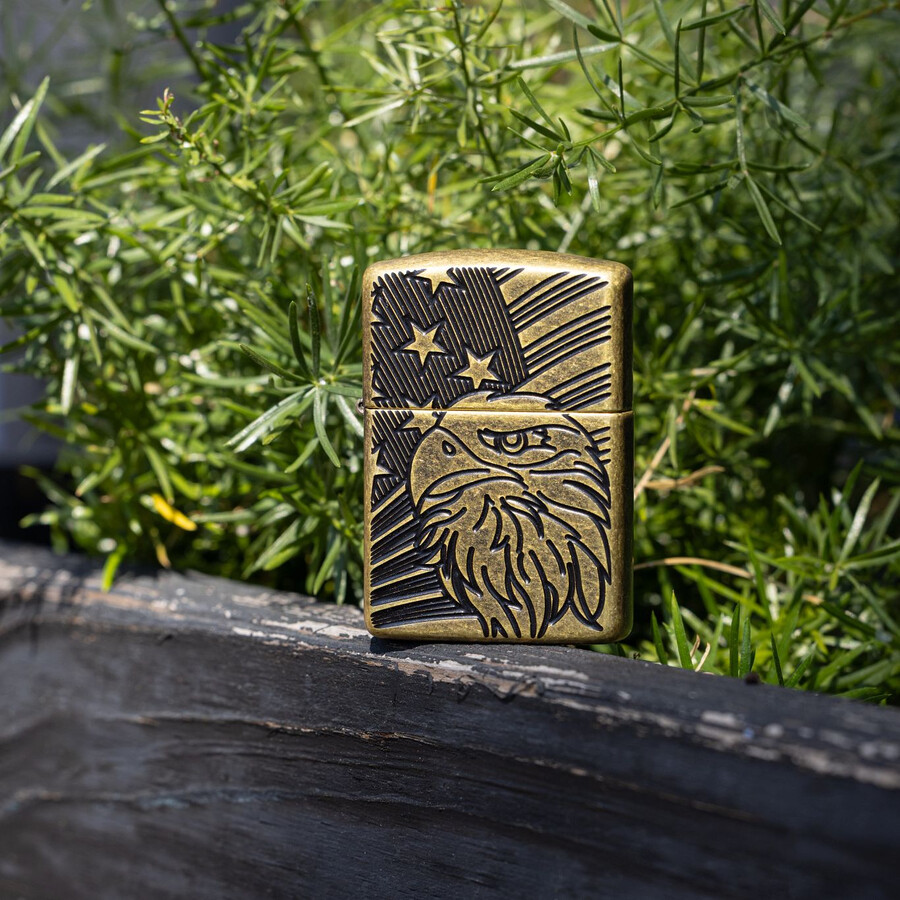 adler- und flaggen-design