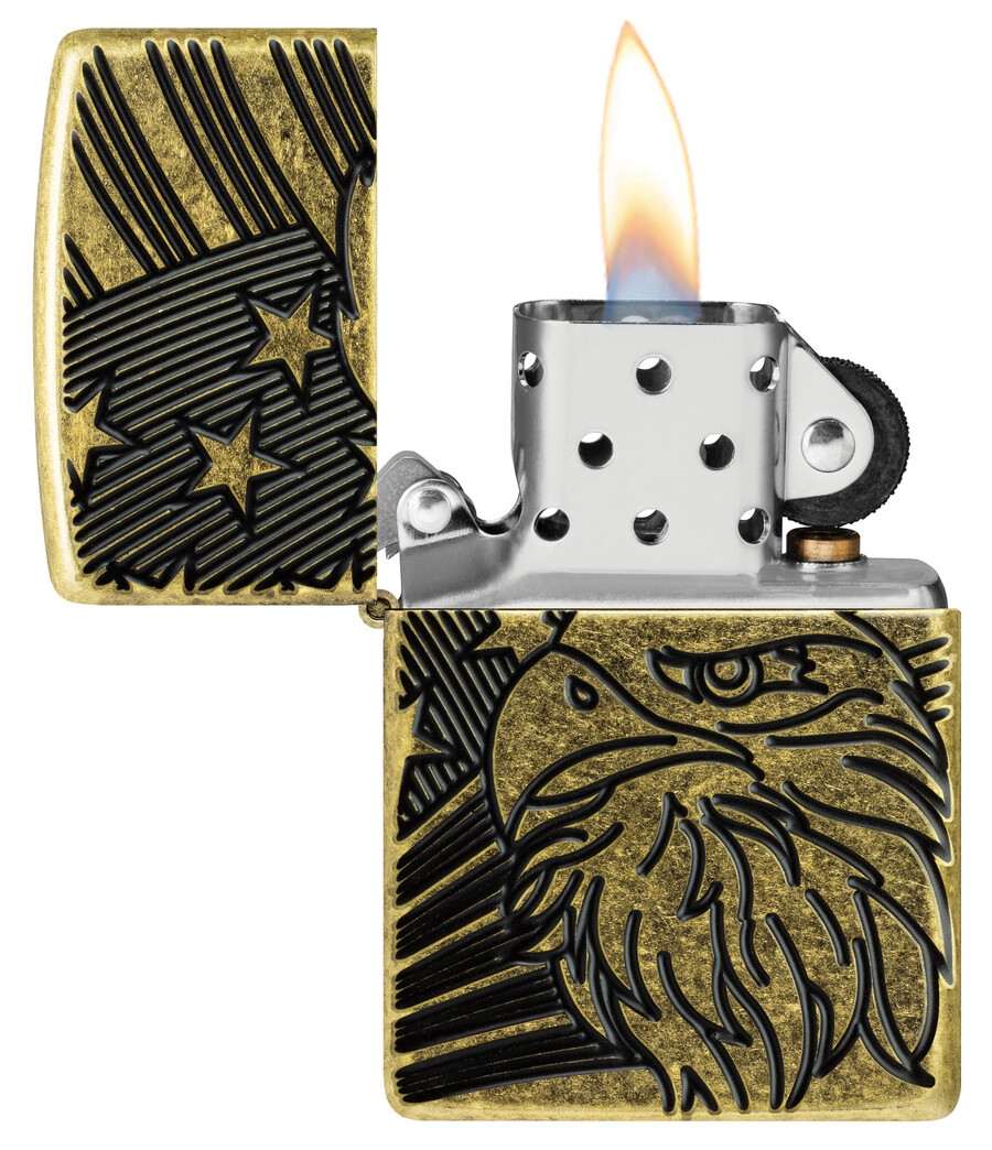 adler- und flaggen-design