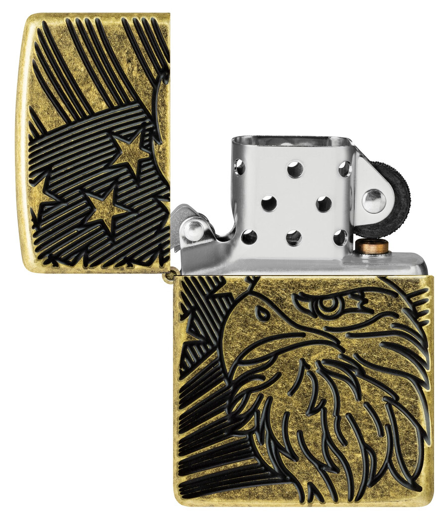 adler- und flaggen-design