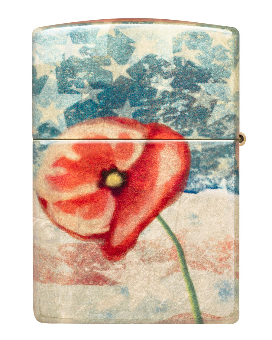 amerikanisches mohnblumen-design