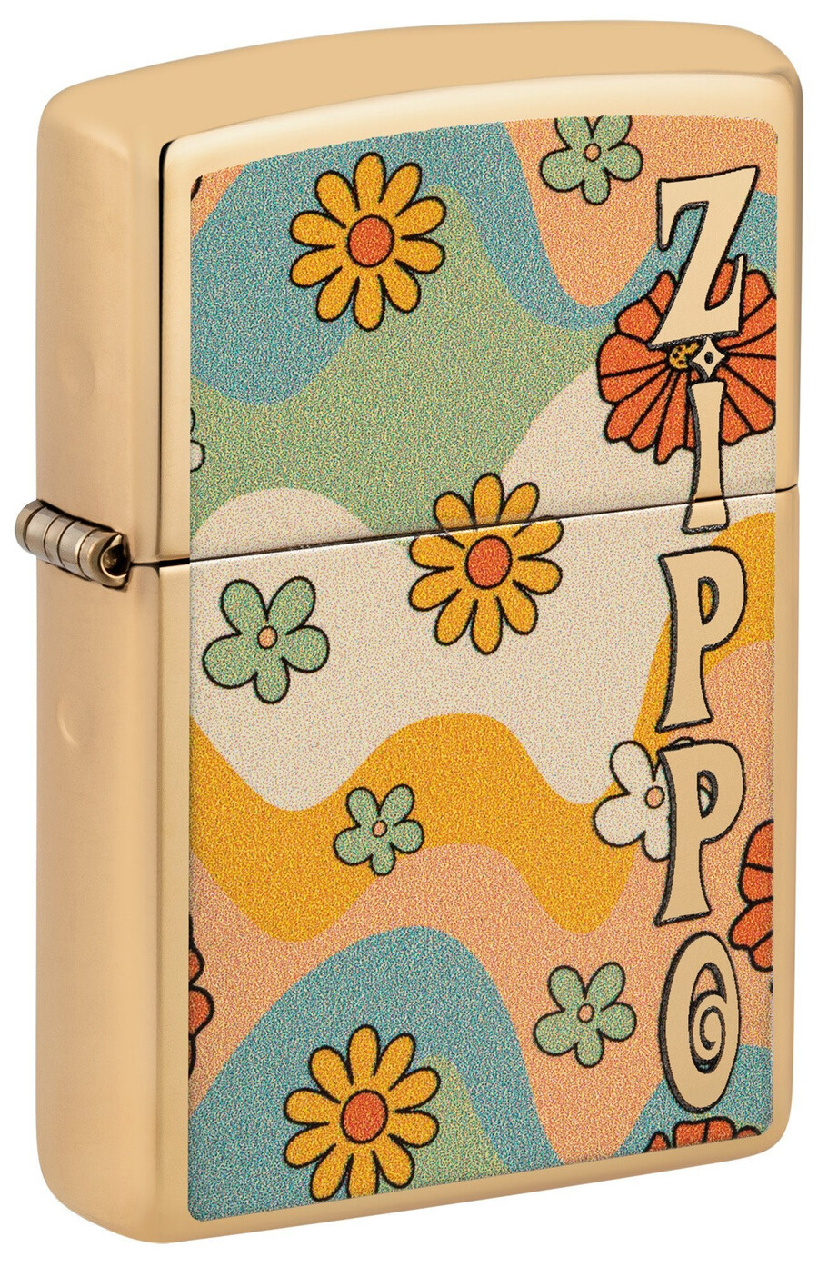 zippo flower power design