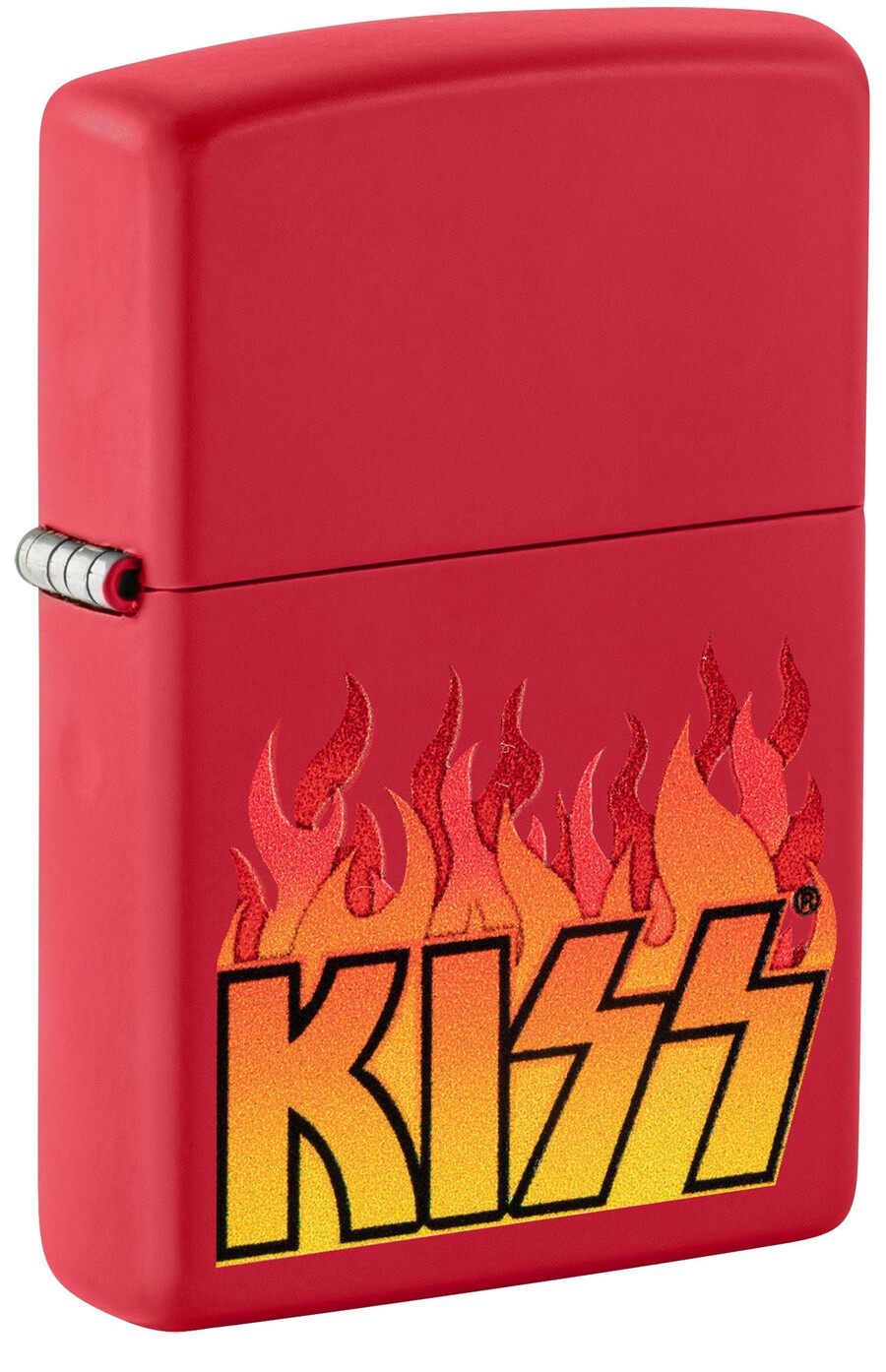 kiss flammendes logo-design