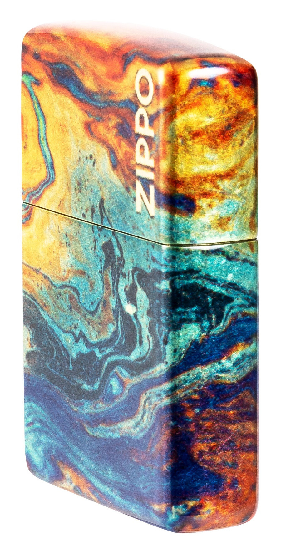 farbenfrohes zippo-design