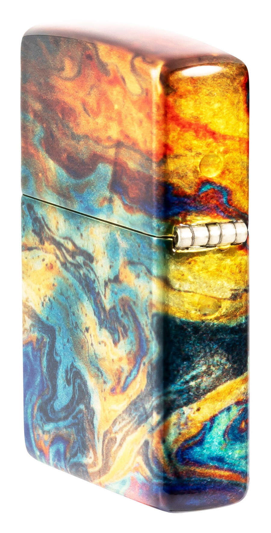 farbenfrohes zippo-design