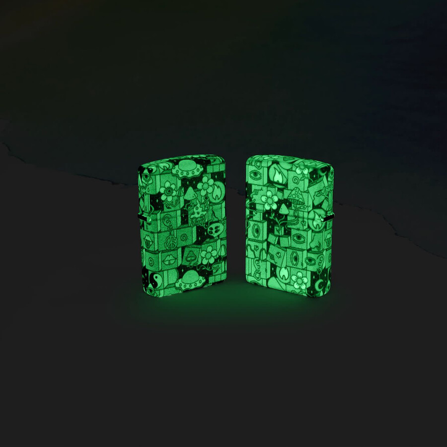abstraktes zippo-design
