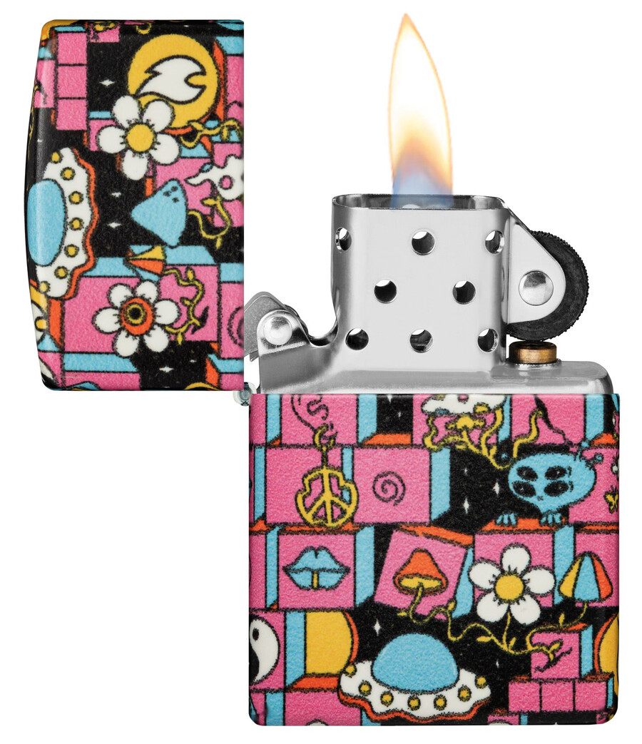 abstraktes zippo-design