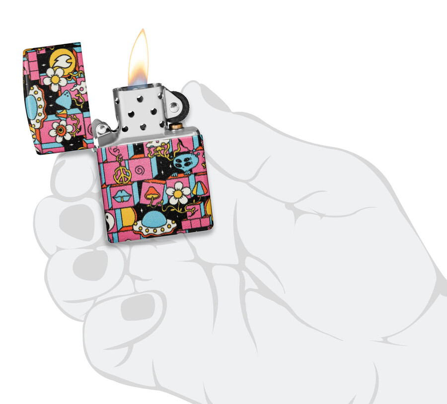 abstraktes zippo-design