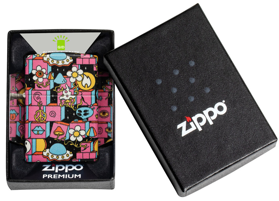 abstraktes zippo-design
