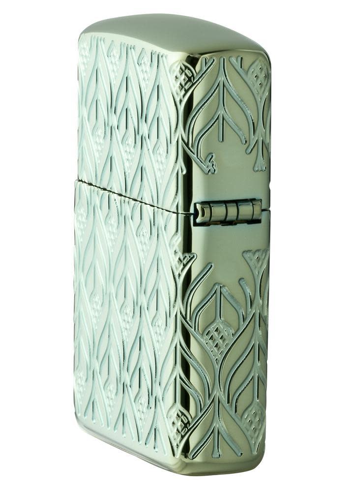 armor hochglanzpolierter grüner eleganter drache