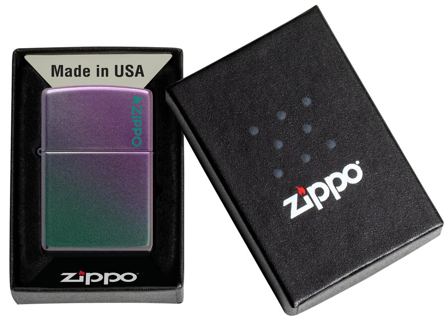 klassisches schillerndes zippo-logo