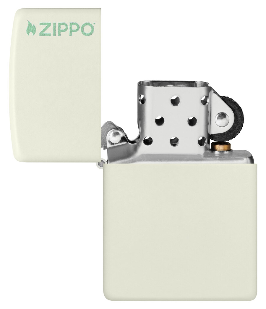 klassisches im dunkeln leuchtendes zippo-logo