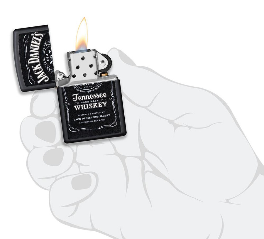 jack daniels etikettendesign mit strukturdruck