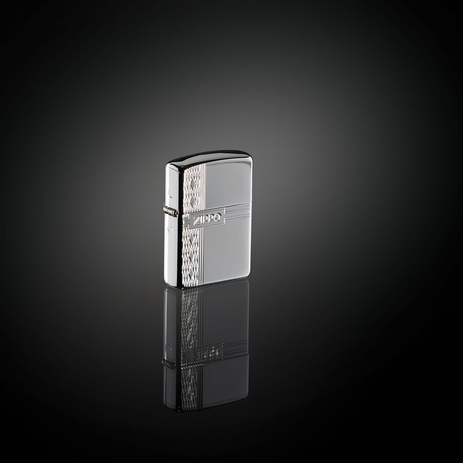 zippo-diamantdesign aus sterlingsilber