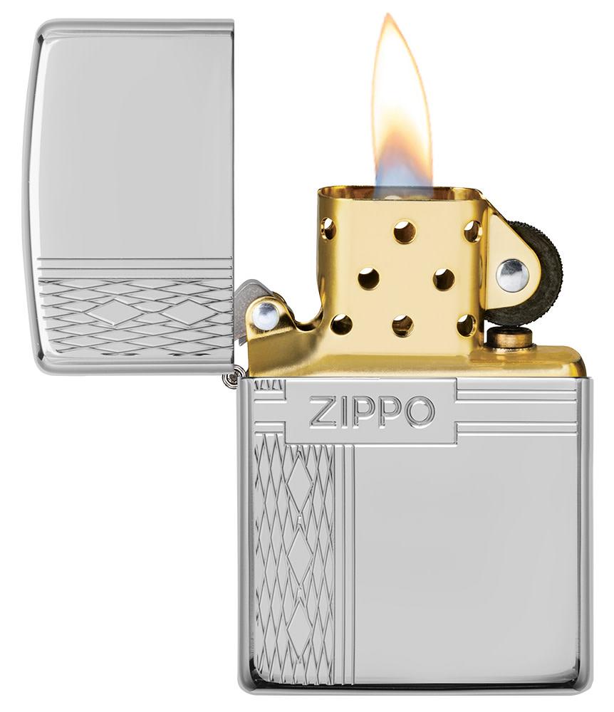 zippo-diamantdesign aus sterlingsilber
