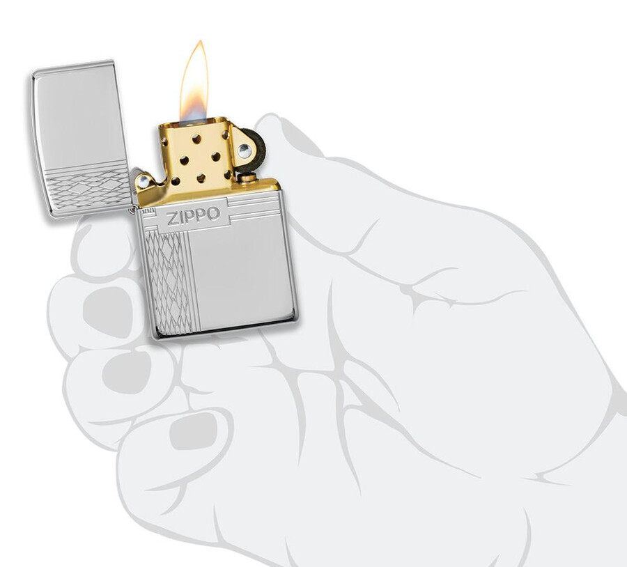 zippo-diamantdesign aus sterlingsilber
