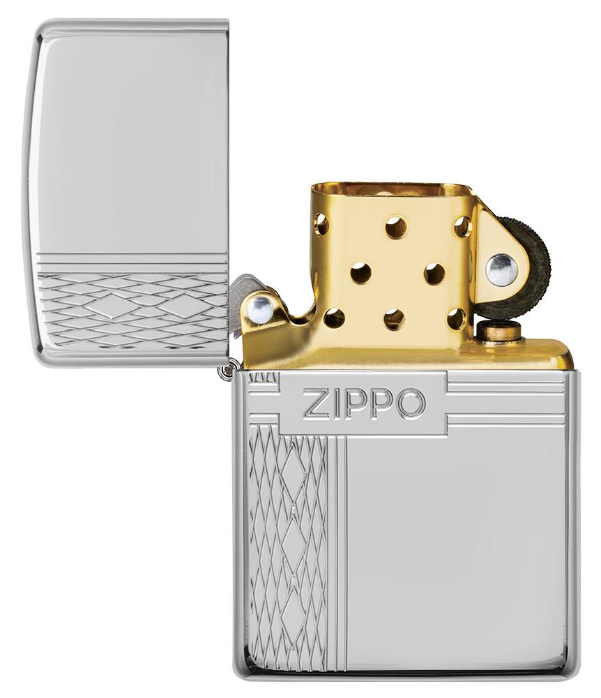 zippo-diamantdesign aus sterlingsilber