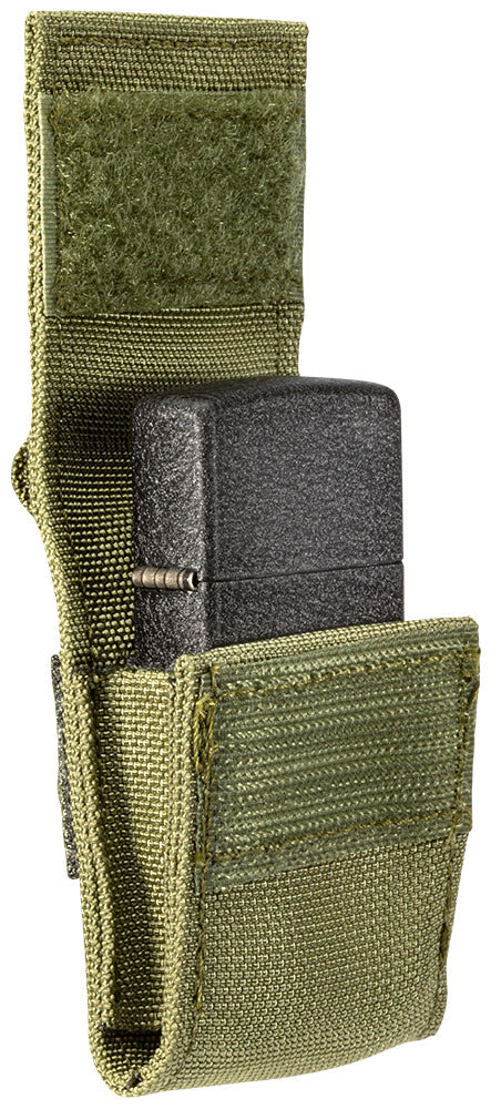 geschenkset mit taktischer tasche und winddichtem feuerzeug black crackle