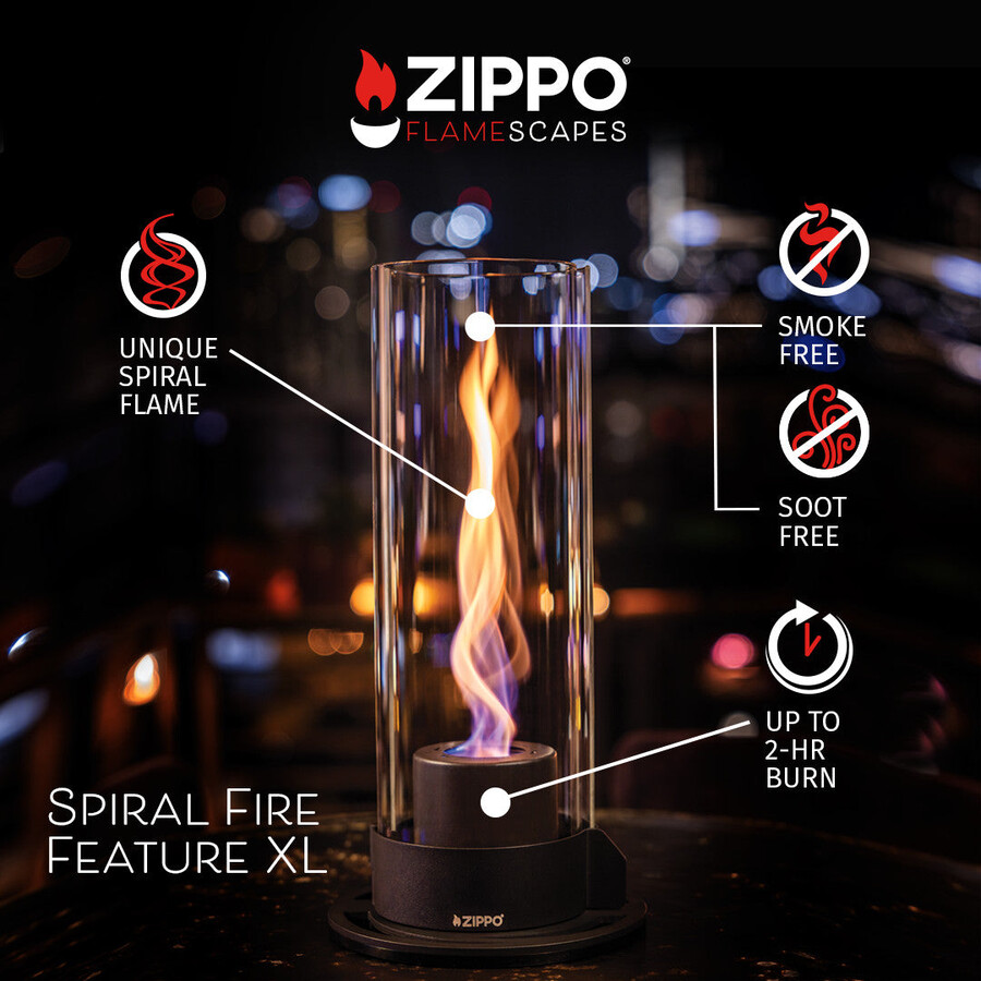 flamescapes spiral-feuerstelle xl mit brennstoff