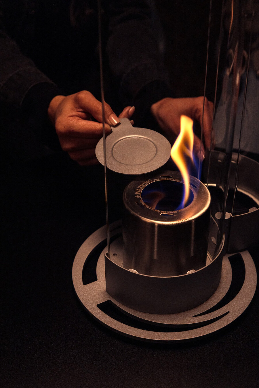 flamescapes spiral-feuerstelle xl mit brennstoff