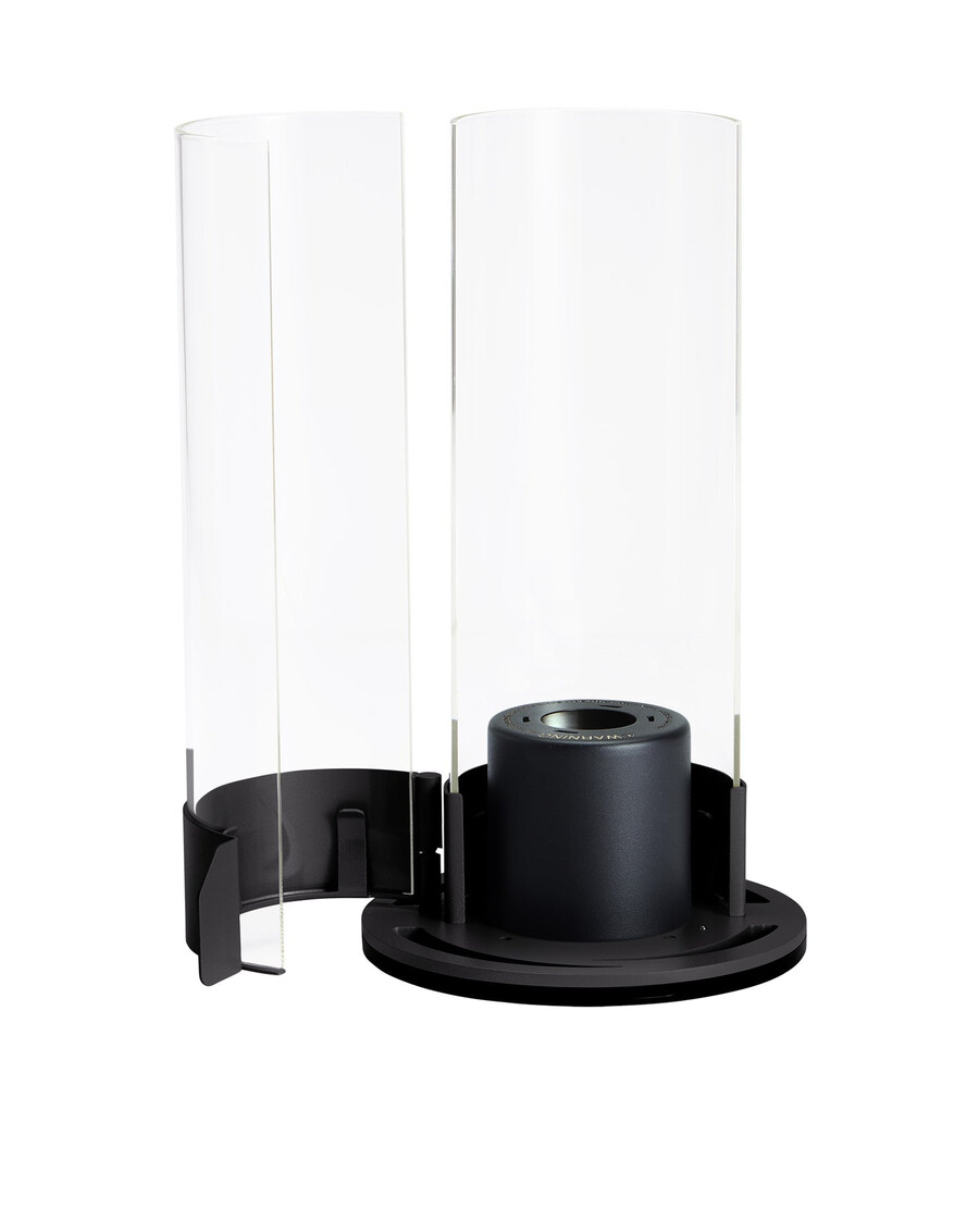 flamescapes spiral-feuerelement mit brennstoff